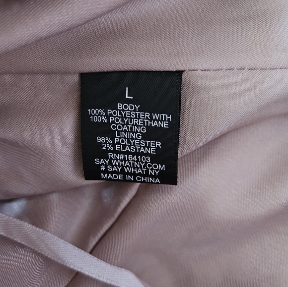 New Say What Women's Faux Leather Pink Corset Top Size Large - Picture 4 of 5